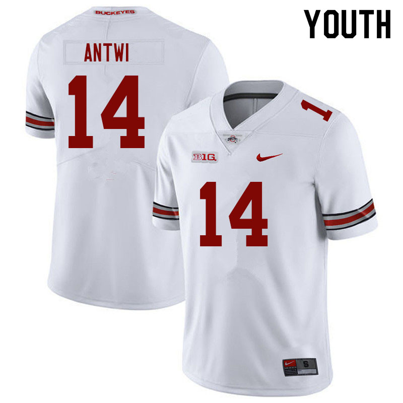 Youth #14 Kojo Antwi Ohio State Buckeyes College Football Jerseys Sale-White
